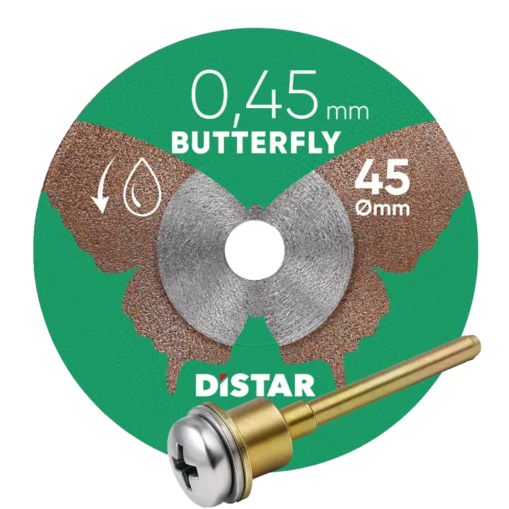 Круг алмазний відрізний 1A1R 45x0,45x5,8H/3.2-3.0F Butterfly