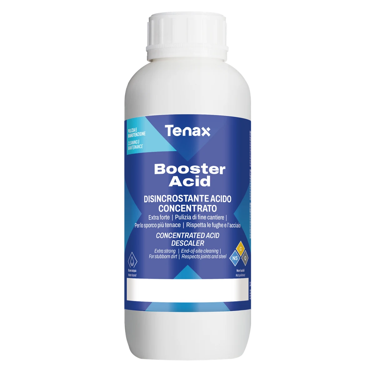 Кислотний очищувач Tenax Booster Acid 1 л для каменю