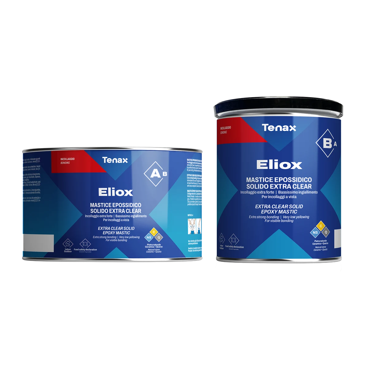 Епоксидний клей Tenax Eliox A+B 1,5 + 0,75 л для каменю