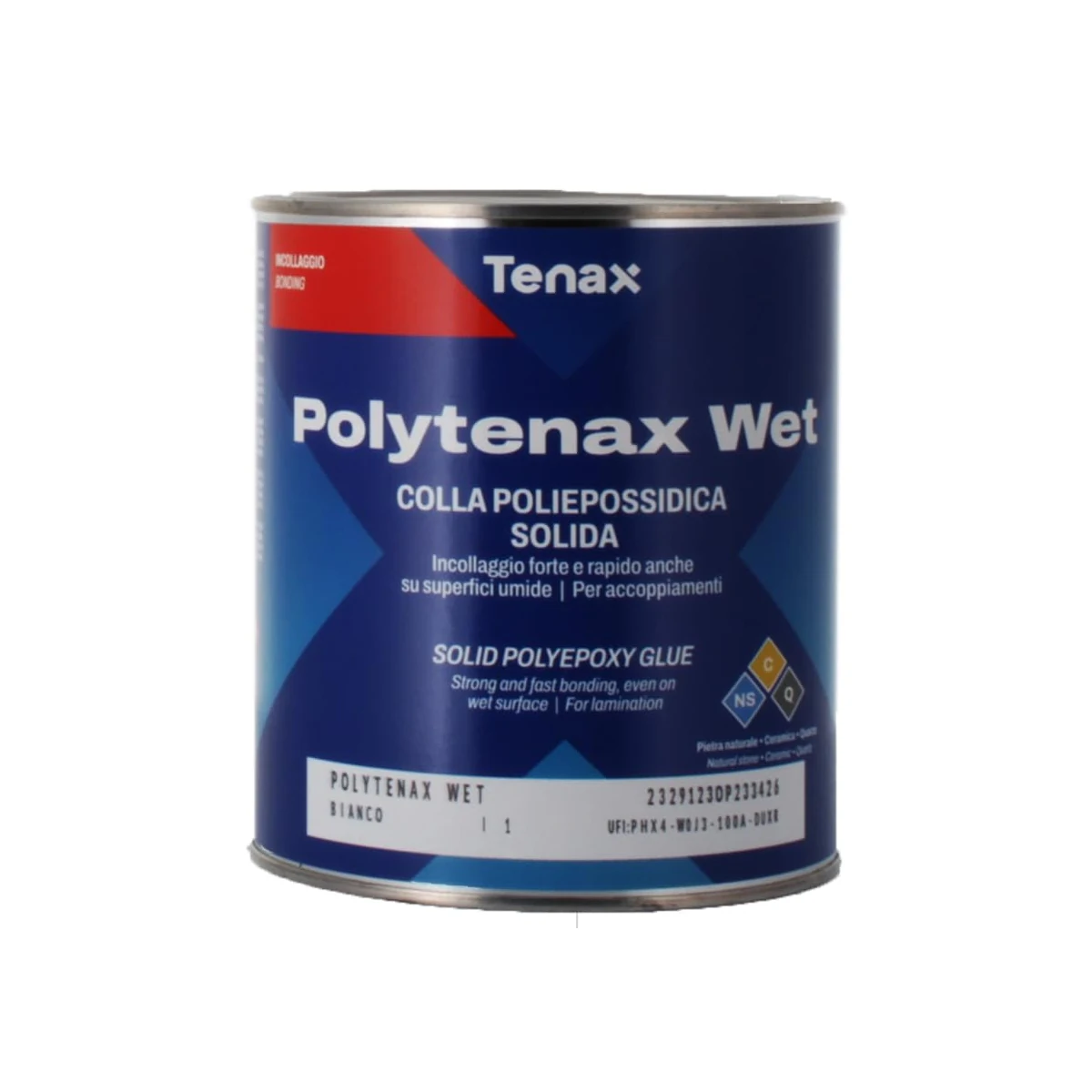 Прозорий клей Tenax Polytenax Wet 1 л для каменю