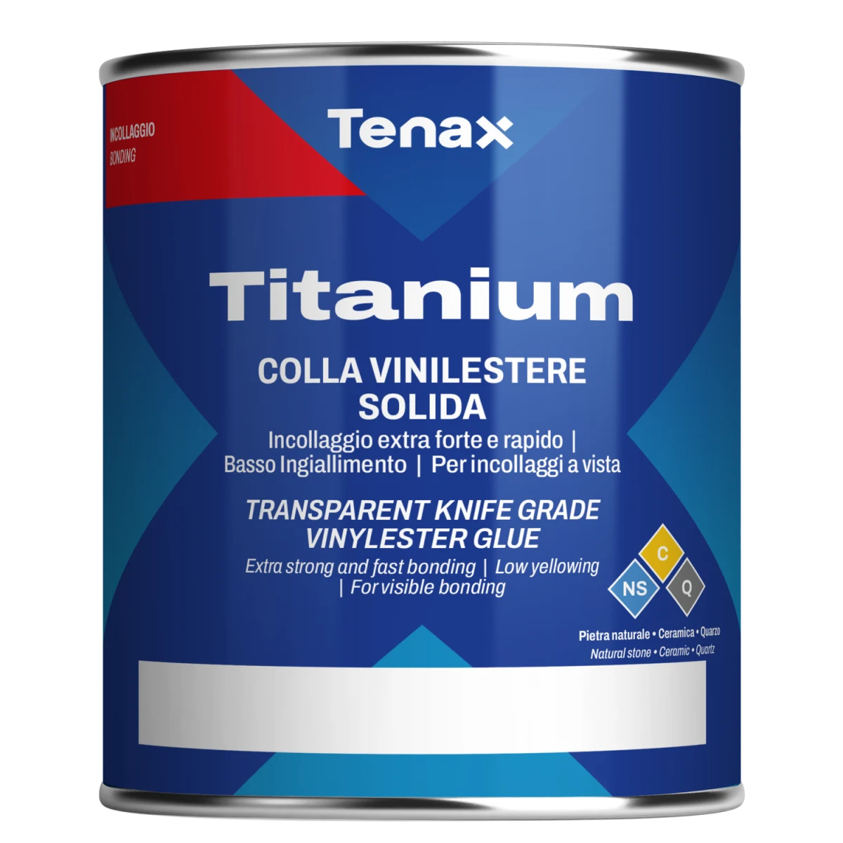 Кольоровий клей Tenax Titanium Colorato 1 л для каменю