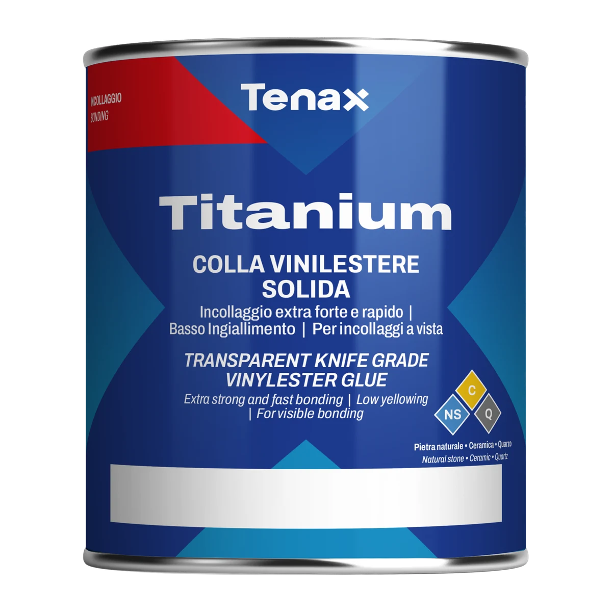 Клей Tenax Titanium Extra Clear 1 л для видимих швів