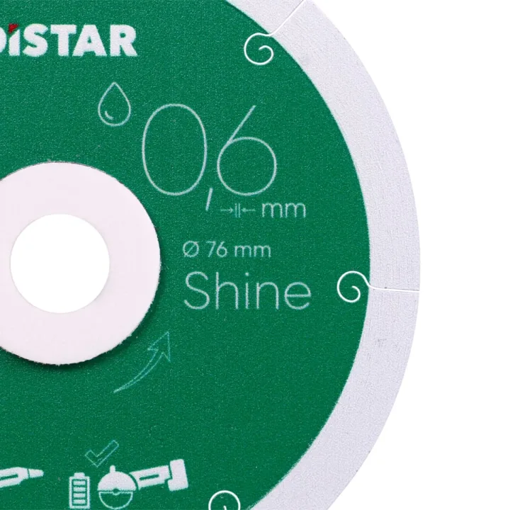Алмазний диск Distar Shine 76 мм для чистого різу