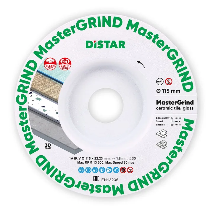Диск Distar MasterGRIND 115 мм для різу і шліфування
