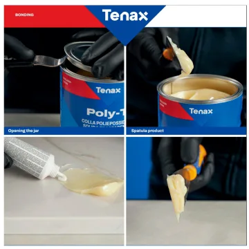 Прозорий клей Tenax Poly-T 1 л для каменю та кераміки